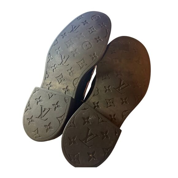 Louis Vuitton Black Leather Combat Boot Men's Sz. 8.5 - Picture 8 of 15